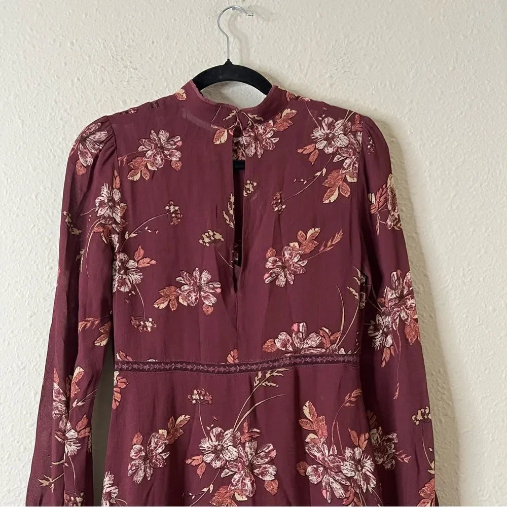 ATSR The Label Kirsten Floral Mini Dress A-Line Fit & Flare Size Small